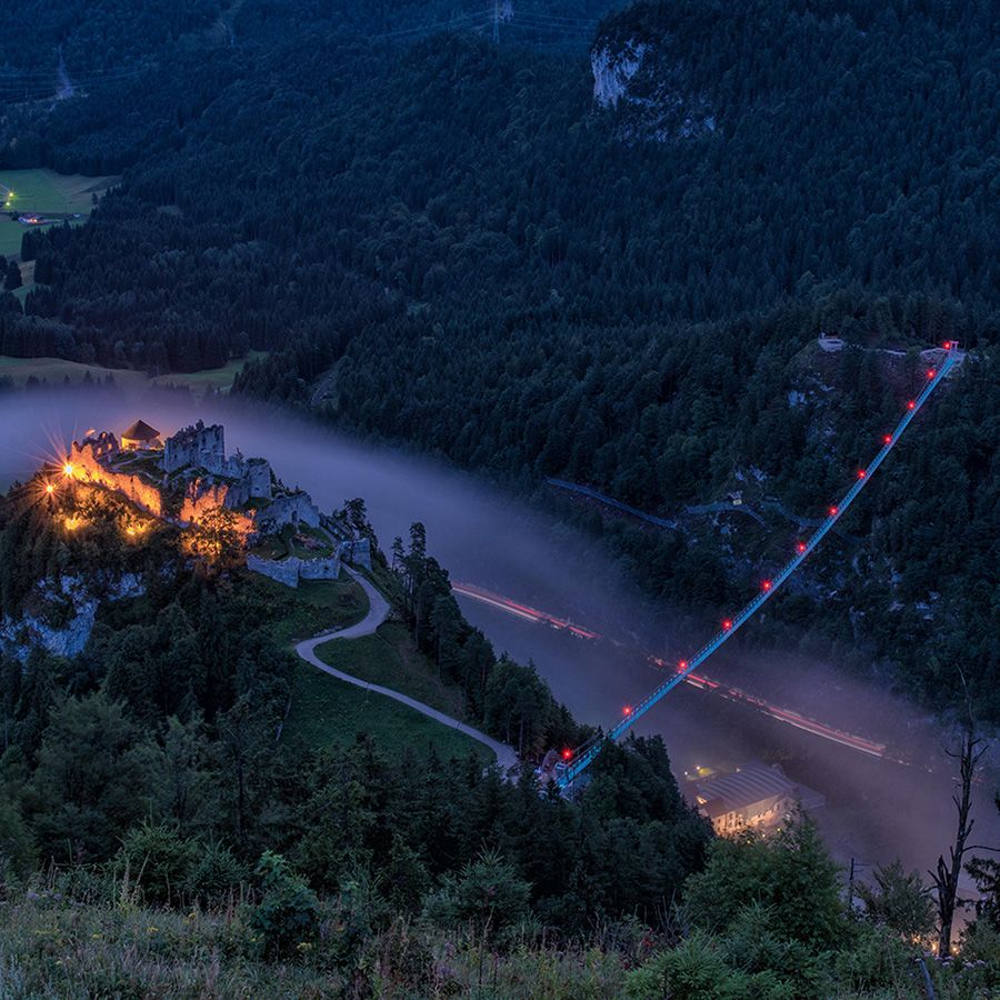 Burgruine Ehrenberg mit Highline179